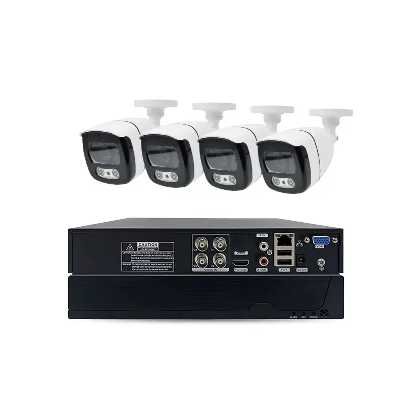 Home Security And Cameras - 5MP 야외 돔형 AHD DVR 4채널