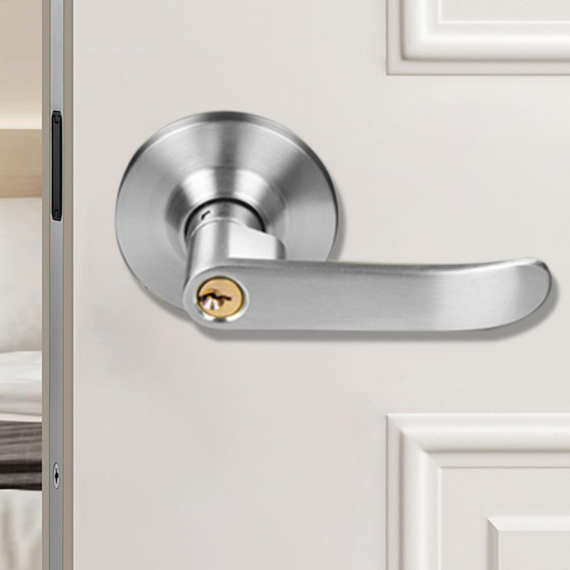 Home Security Bars - 3개의 열쇠가 있는 도어 레버 잠금장치,