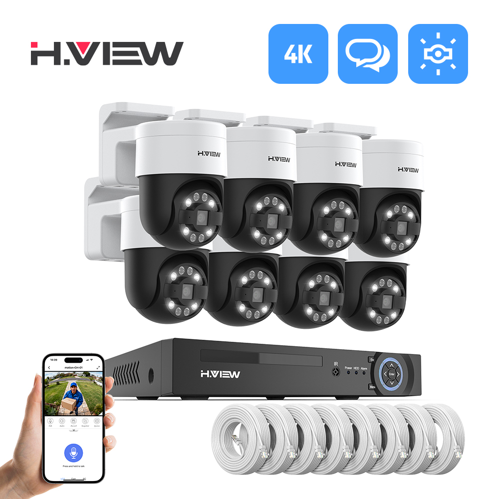 Home Security Guard - H.view 8Ch 4K 5MP 8MP Cctv