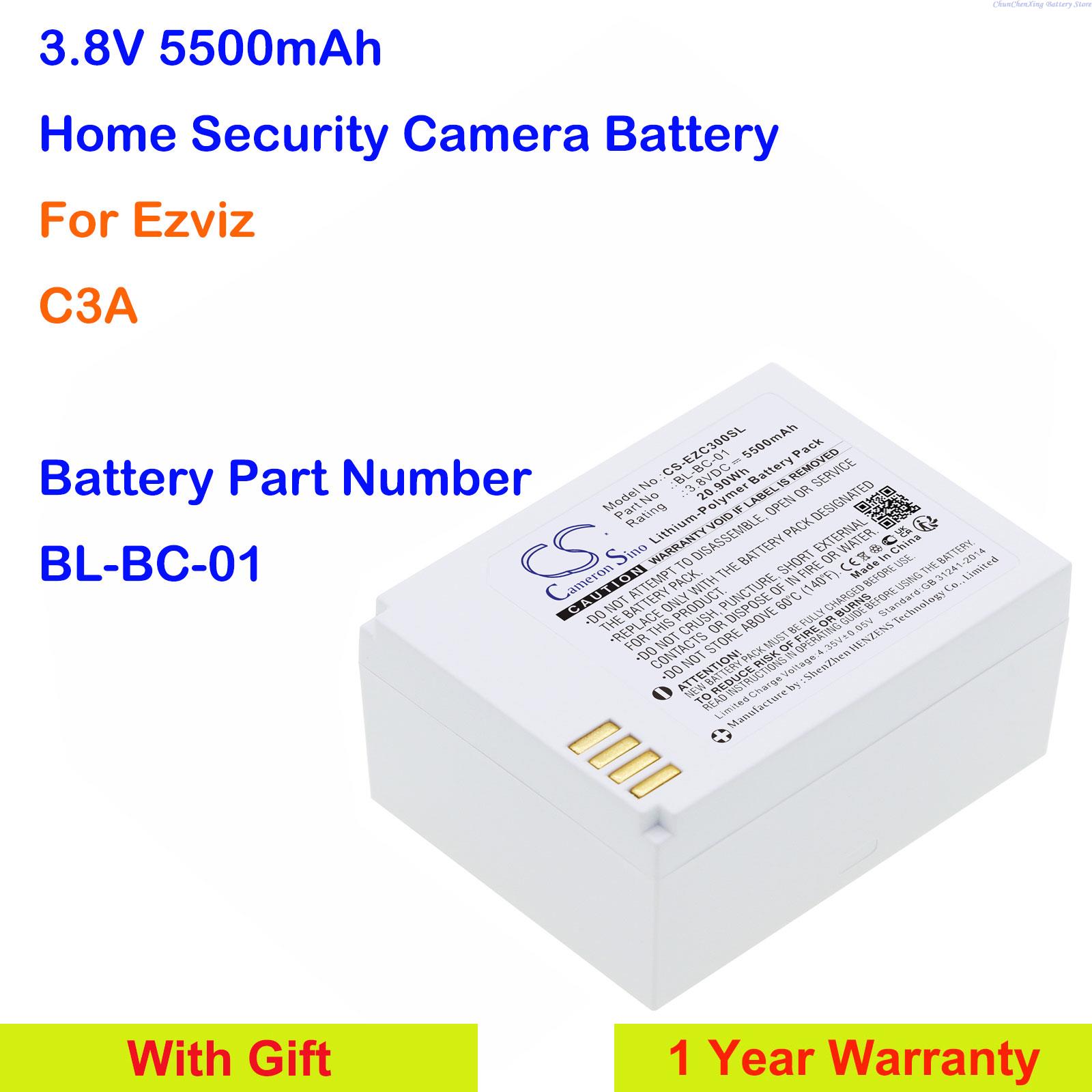 Home Security Battery Replacement - Cameron Sino 3.8V 5500mAh 홈 보안