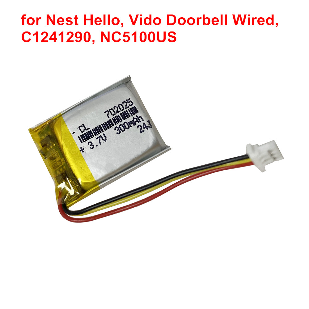 Home Security Battery Replacement - 3.7V 300mAh 교체용 홈 보안 카메라