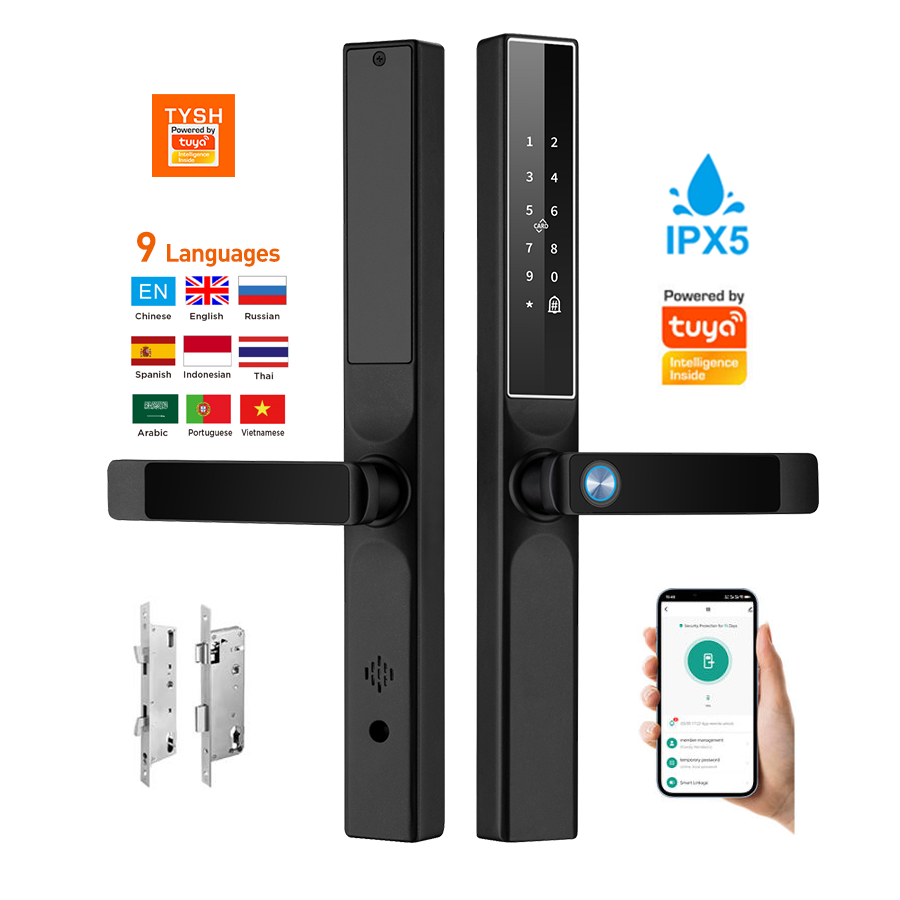 Home Security Installation - 투야 앱 지문 도어락 코드 카드