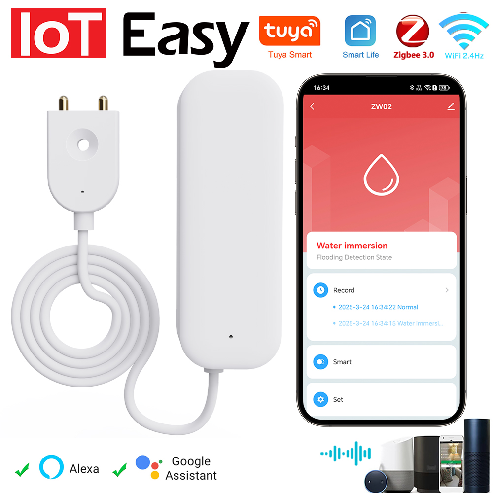 Home Security Guard - Tuya WiFi ZigBee 워터 센서 누출