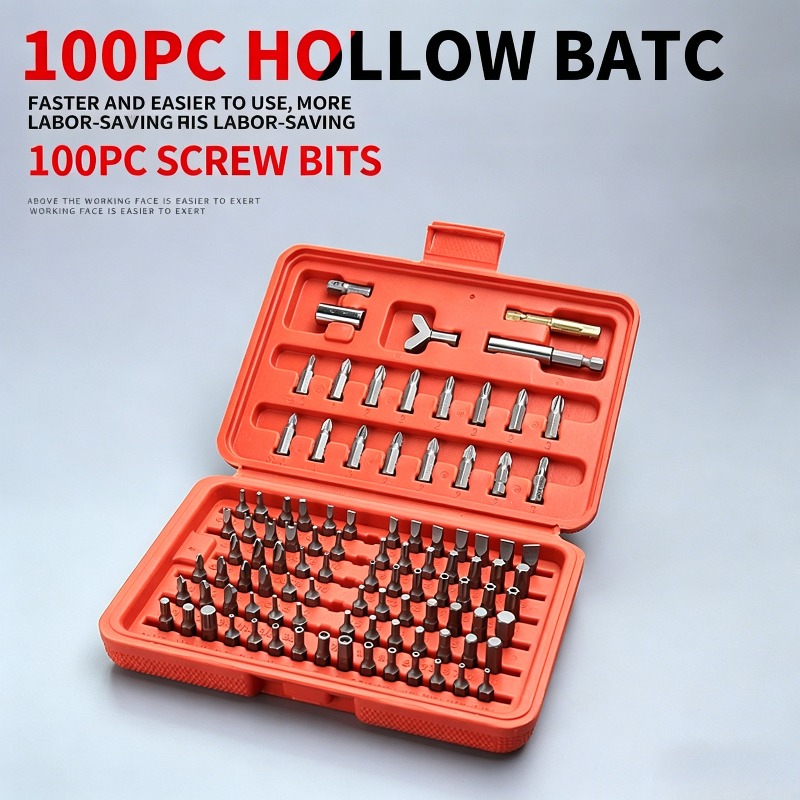 Home Security Bars - 100PCS 스크류드라이버 비트 세트, 드릴 및