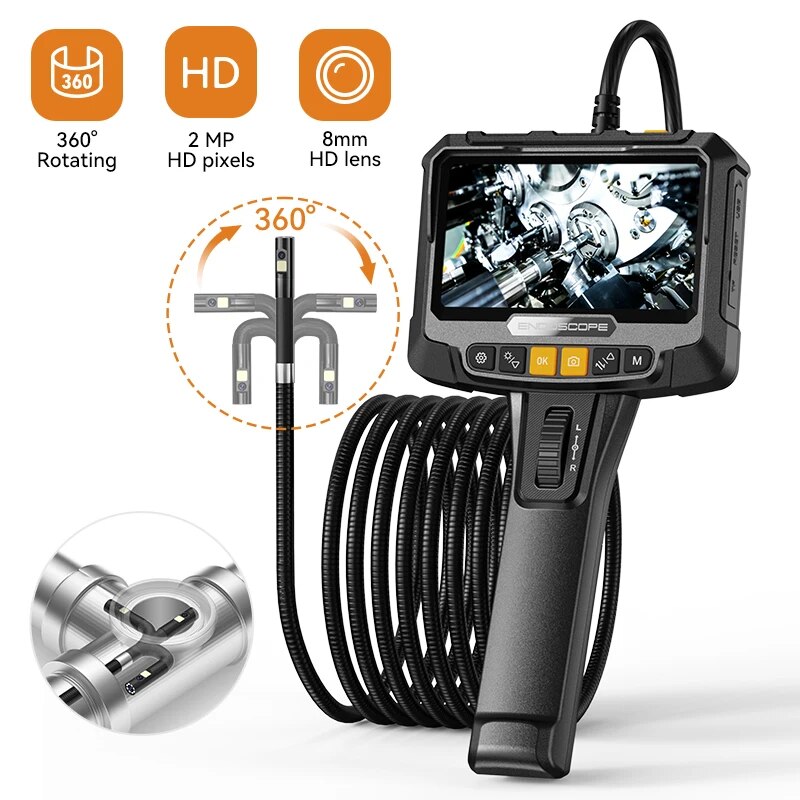 Home Security And Cameras - 360 ° 스티어링 산업용 내시경 카메라,