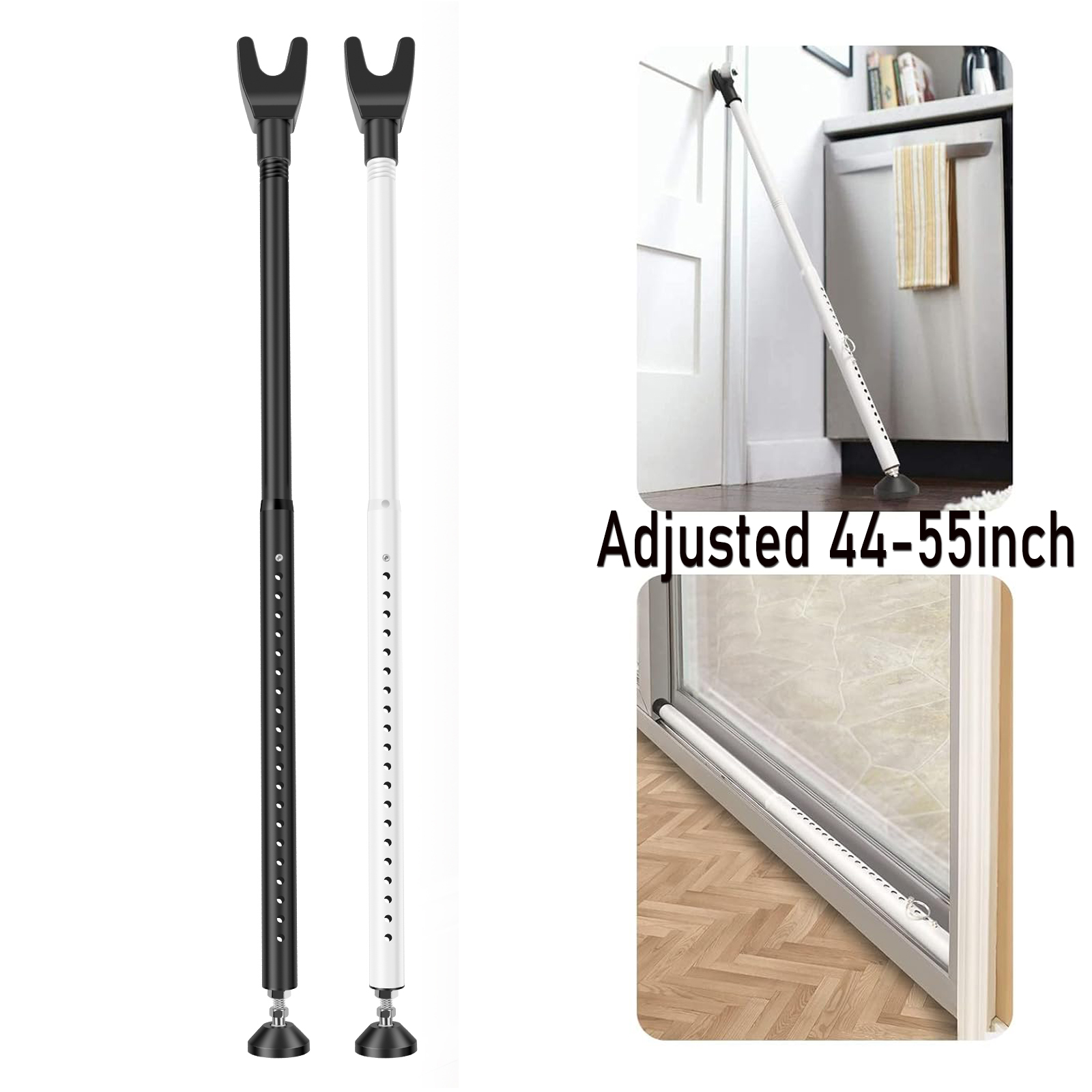 Home Security Bars - 도어 보안 바 조절 가능 44-55인치