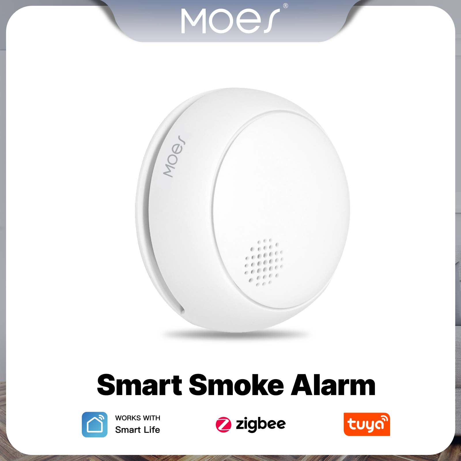 Home Security Guard - MOES ZigBee 스마트 연기 경보 감지기