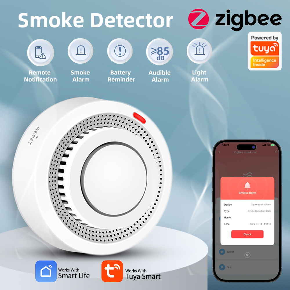 Arumny Tuya Zigbee 연기 경보기 무선 스 - Home Security Battery Replacement 리뷰 및 가격