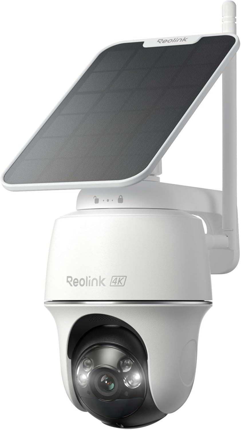 4K 태양광 무선 야외 보안 카메라 360도 회전 °  - Home Security Cameras No Subscription 리뷰 및 가격