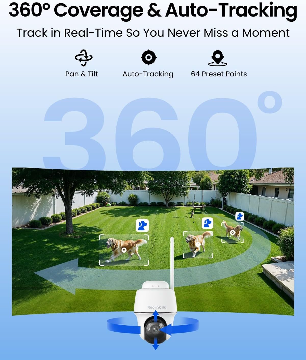 4K 태양광 무선 야외 보안 카메라 360도 회전 °  - Home Security Cameras No Subscription 리뷰 및 가격