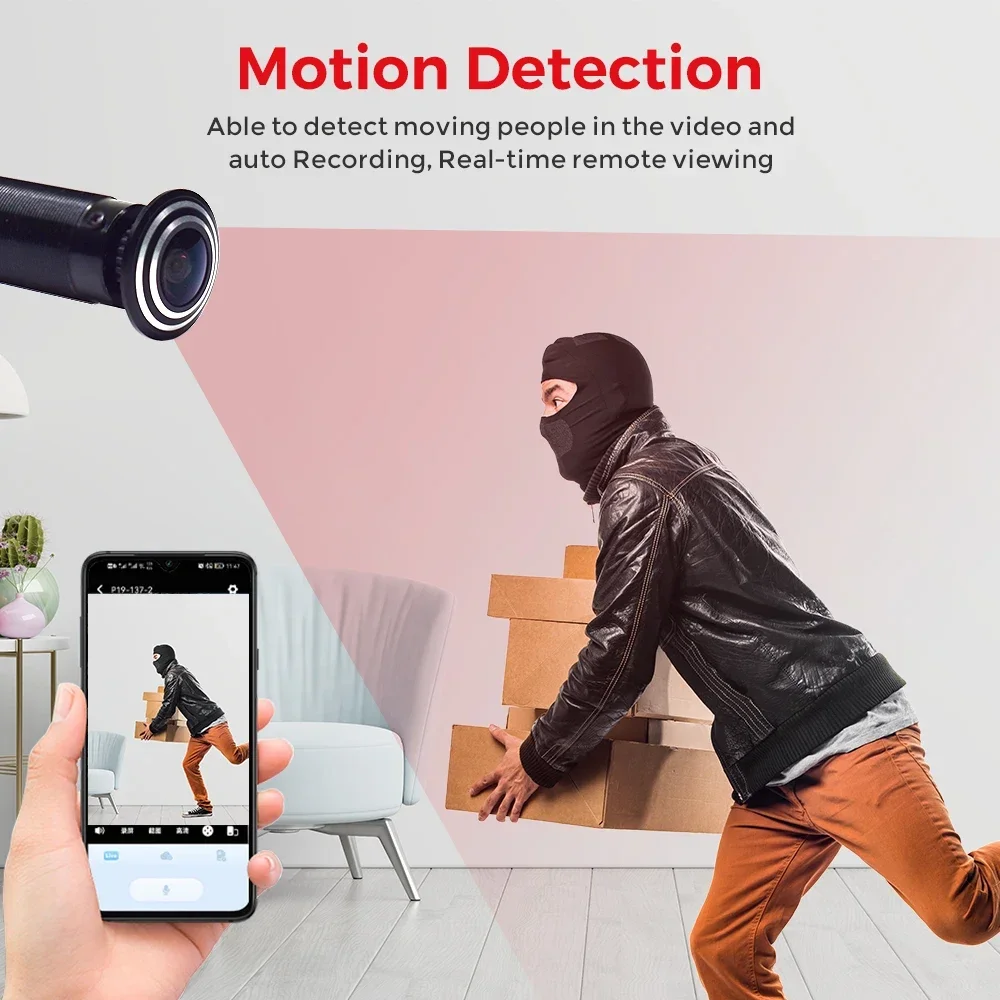 3MP HD 2.4G/5G WiFi 도어 뷰어 카메라  - Home Security Front Door Camera 리뷰 및 가격