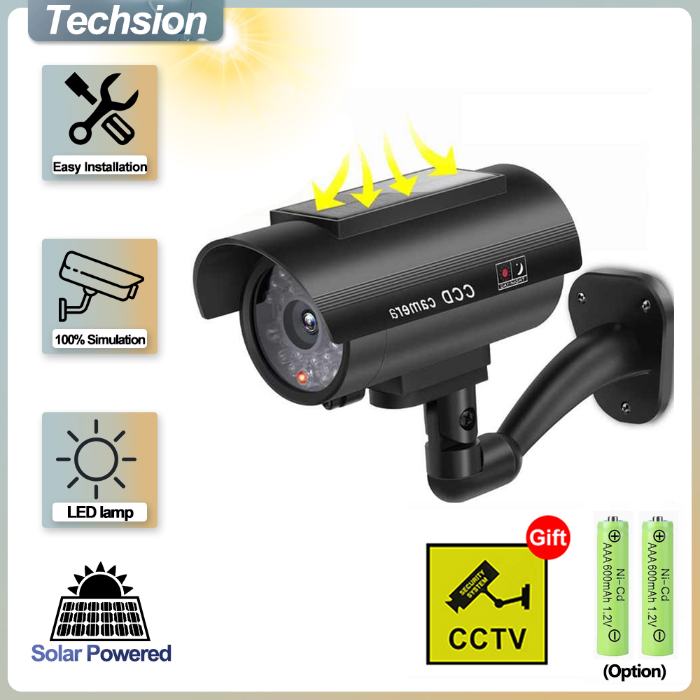 태양전지판 시뮬레이션 감시 카메라, 실외 위조 카메라, - Solar Security Light 리뷰 및 가격