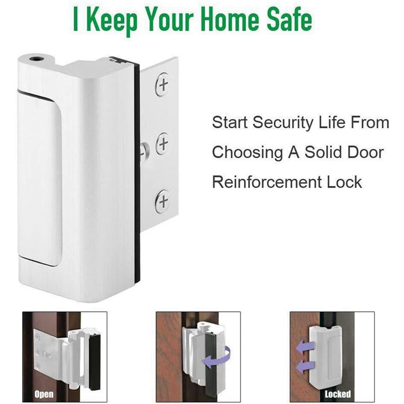 2X 홈 보안 도어 잠금 장치 어린이 안전 도어 강화  - Home Security Door Reinforcement Lock 리뷰 및 가격