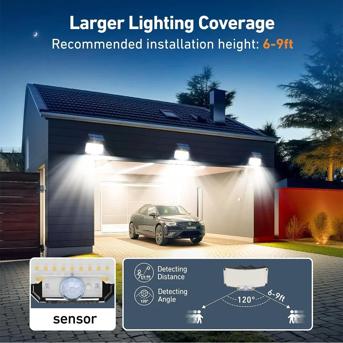 234LED 태양광 야외 조명 모션 센서 슈퍼 브라이트 - Solar Security Light 리뷰 및 가격