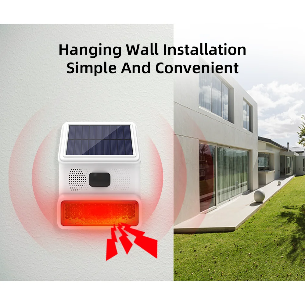 야외 경보 경적 433MHZ 무선 태양광 사이렌 사운드 - Solar Security Light 리뷰 및 가격