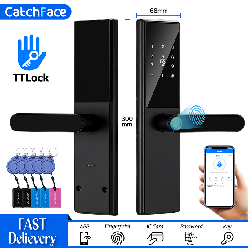 블루투스 지문 도어 잠금 장치 TTLock App 코드 - Home Security Door Reinforcement Lock 리뷰 및 가격
