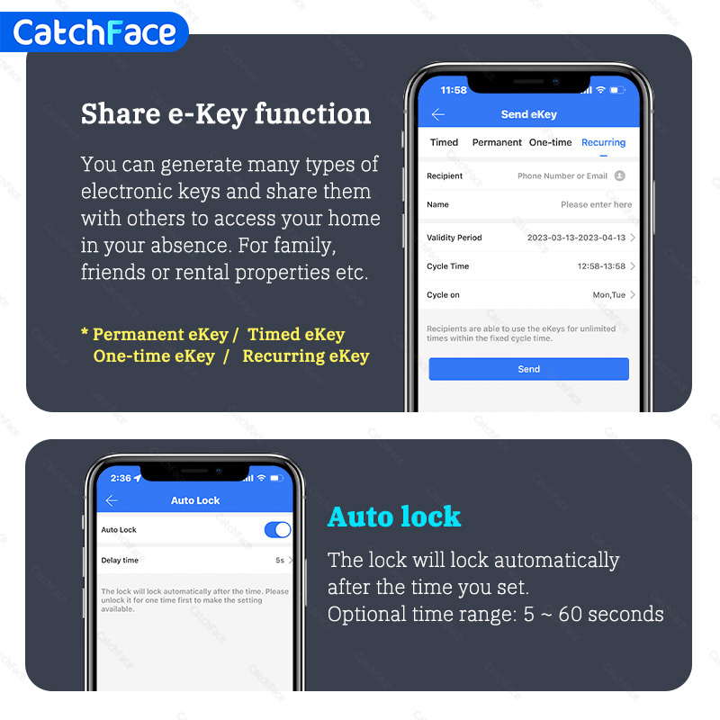 블루투스 지문 도어 잠금 장치 TTLock App 코드 - Home Security Door Reinforcement Lock 리뷰 및 가격