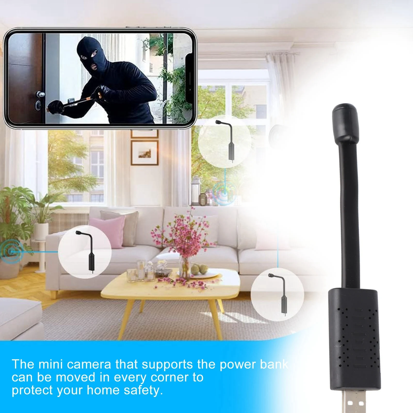 USB WiFi 보안 카메라 1080P HD 무선 미니 - Home Security Monitoring Service 리뷰 및 가격