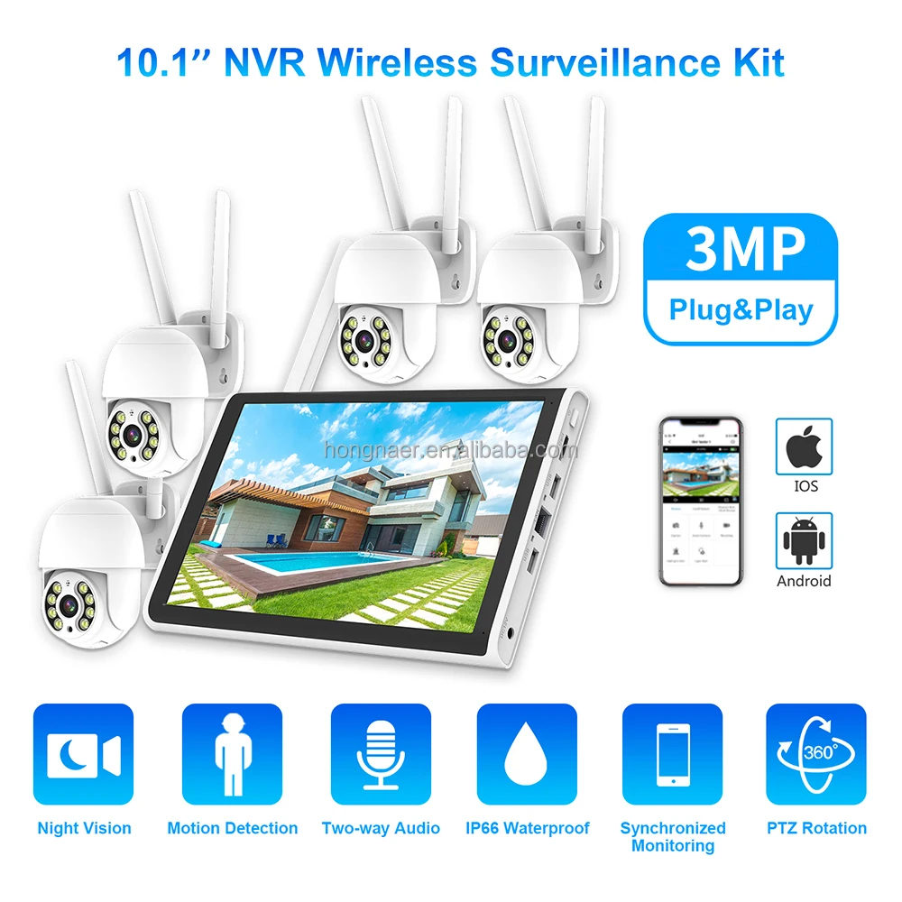 2026 홍나르 3MP 4채널 WiFi 홈 IP 10. - Home Security And Cameras 리뷰 및 가격