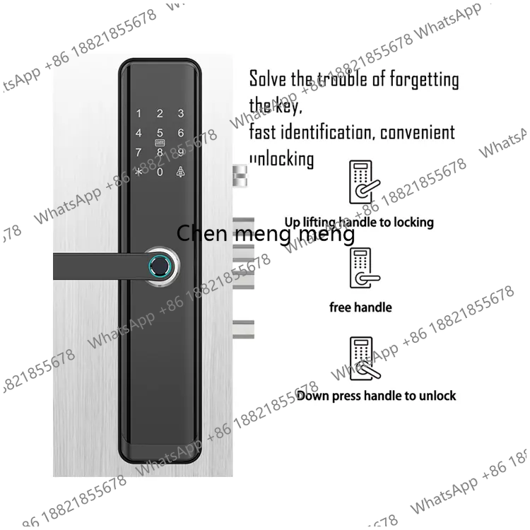 Rfid 지문 인식 핸들 스마트 도어 잠금 장치 보안  - Home Security Battery Replacement 리뷰 및 가격