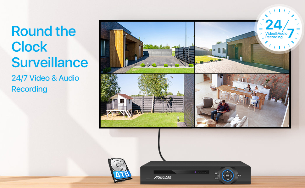 슈퍼 8MP POE NVR 비디오 레코더 오디오 IP  - Home Security And Cameras 리뷰 및 가격