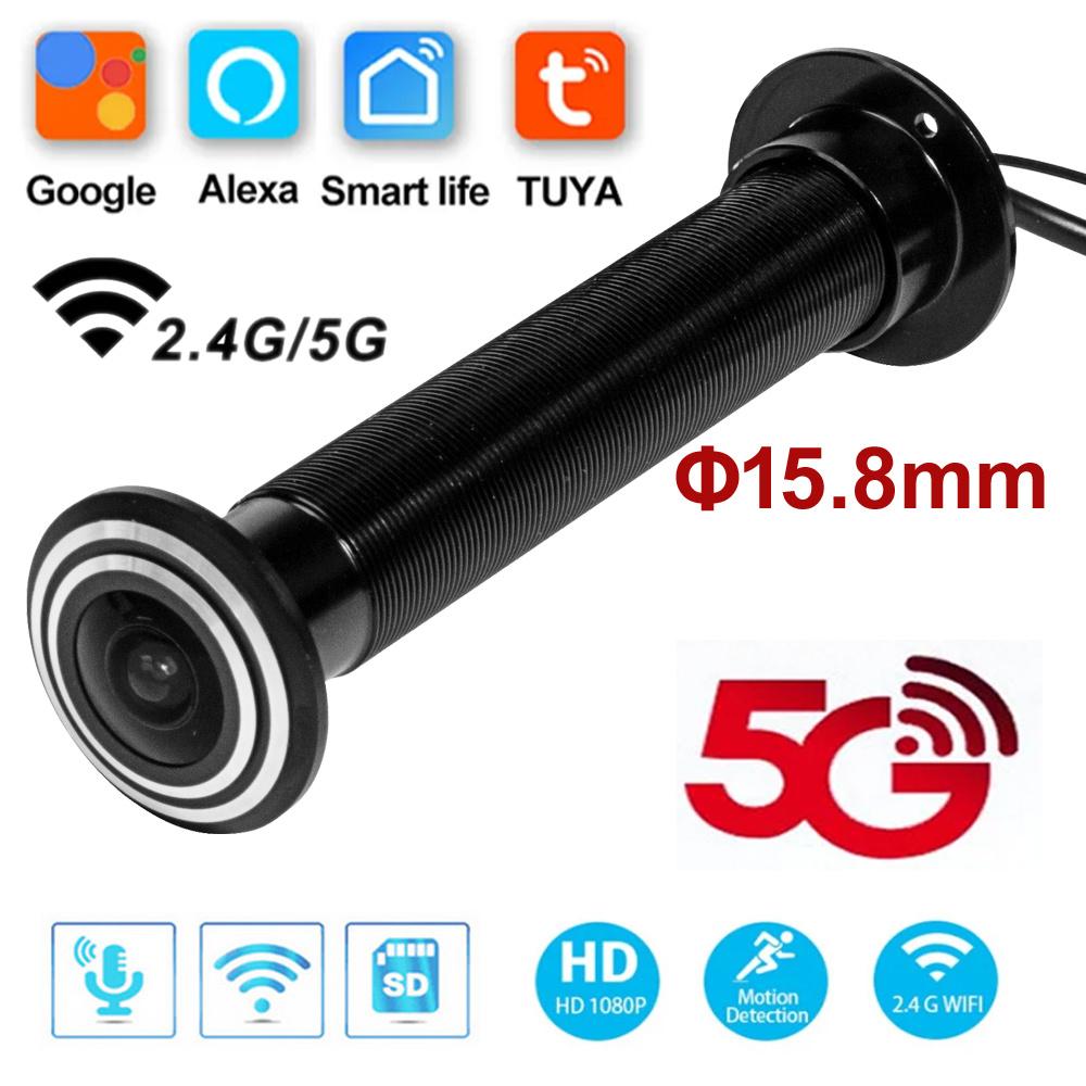 5G 2.4G WIFI 16MM Tuya Wifi 도어 - Home Security Front Door Camera 리뷰 및 가격