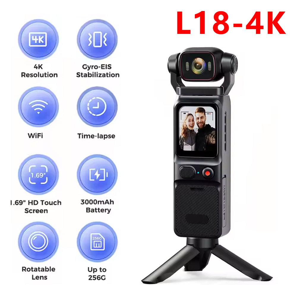 L18 4K 터치스크린 포켓 카메라 WiFi 야외용 D - Home Security Images 리뷰 및 가격
