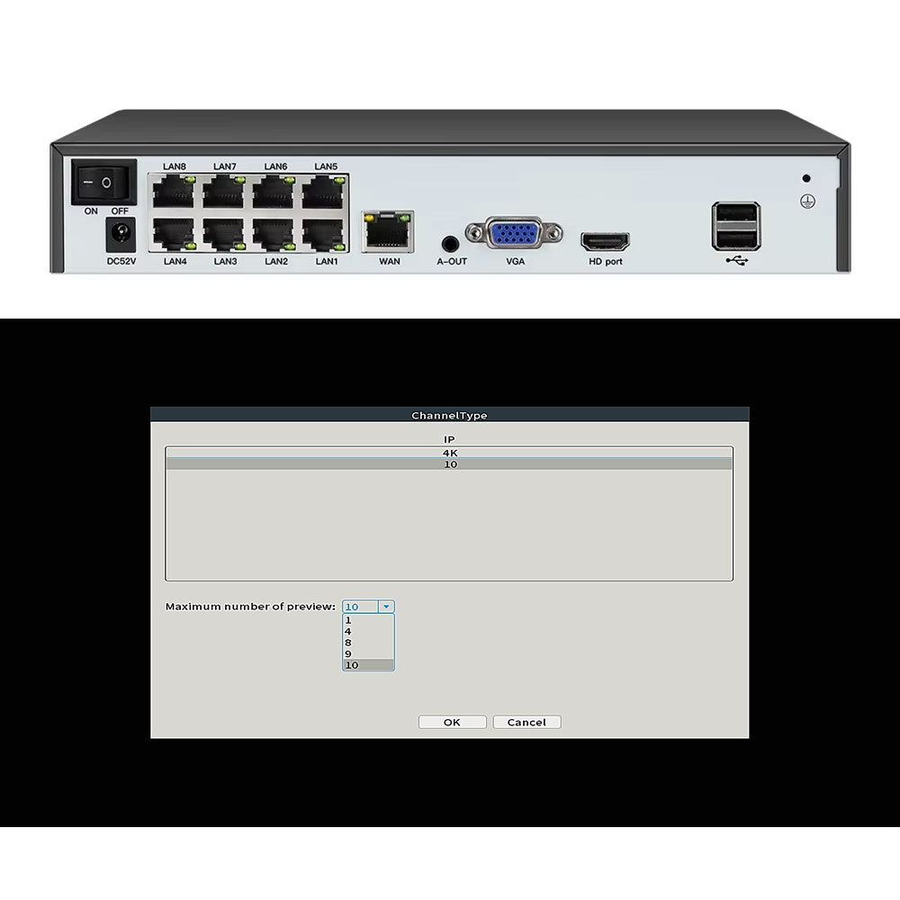 얼굴 감지 H.265 8ch*4K 4ch/8ch PoE - Home Security And Cameras 리뷰 및 가격
