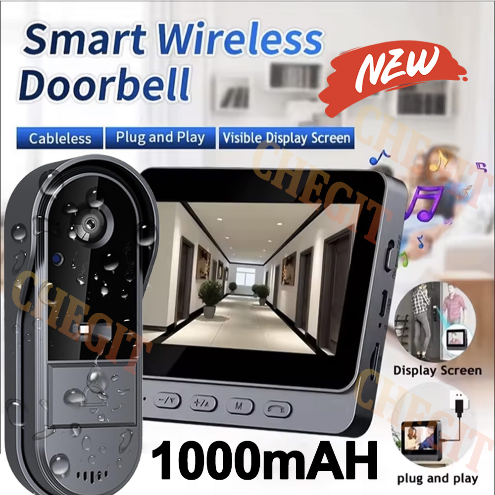 무선 와이파이 초인종 카메라 1080P 비디오 인터콤  - Home Security Monitoring Service 리뷰 및 가격