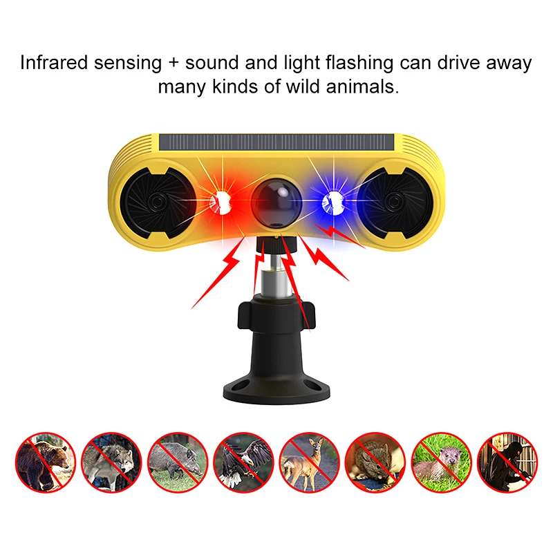 태양광 모션 센서 알람 LED 적색 및 청색 스트로브  - Solar Security Light 리뷰 및 가격