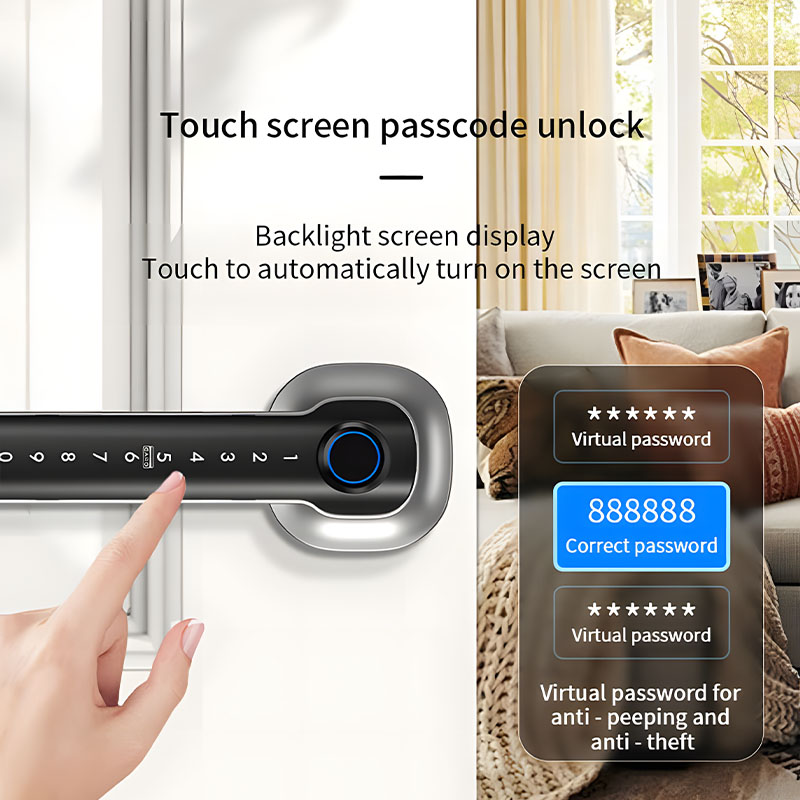 홈 보안 장치 스마트 지문 도어락 디지털 전자 핸들 잠 - Home Security Door Reinforcement Lock 리뷰 및 가격