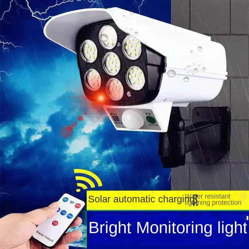 야외 태양 빛 모션 센서 보안 더미 카메라 무선 홍수  - Home Security And Cameras 리뷰 및 가격