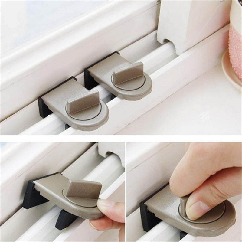4 세트 슬라이딩 새시 스토퍼 캐비닛 잠금 스트랩 도어 - Home Security Door Reinforcement Lock 리뷰 및 가격