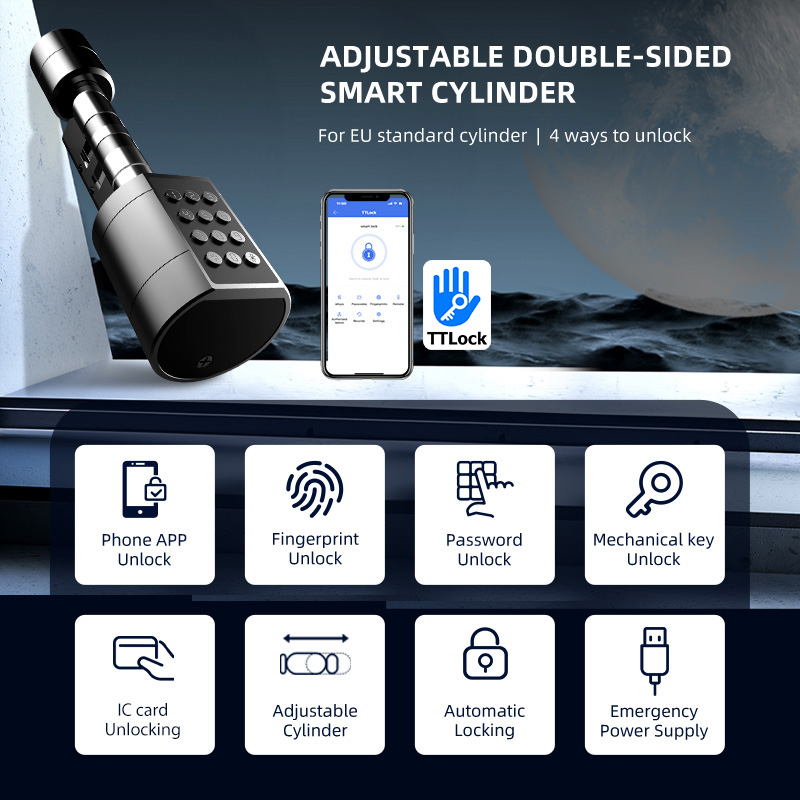 스마트 유로 원통형 도어락 ttlock 앱 키리스 보안 - Home Security Installation 리뷰 및 가격