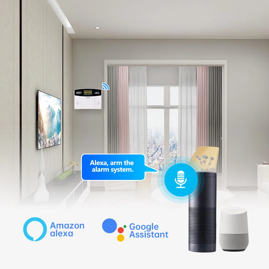 Fuers Tuya 스마트 경보 시스템 키트 WIFI  - Home Security Front Door Camera 리뷰 및 가격
