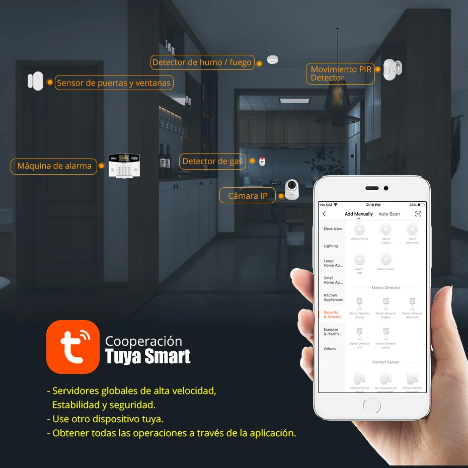 Fuers Tuya 스마트 경보 시스템 키트 WIFI  - Home Security Front Door Camera 리뷰 및 가격