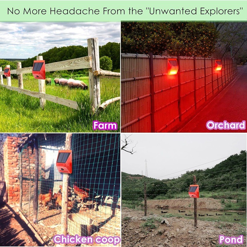 적외선 모션 센서 태양광 경보등, 가정 보안을 위한 원 - Solar Security Light 리뷰 및 가격