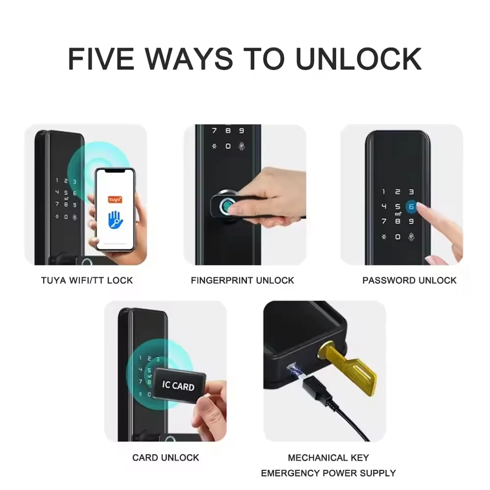 Rfid 지문 핸들 스마트 도어 잠금 보안 래치 볼트  - Home Security Battery Replacement 리뷰 및 가격