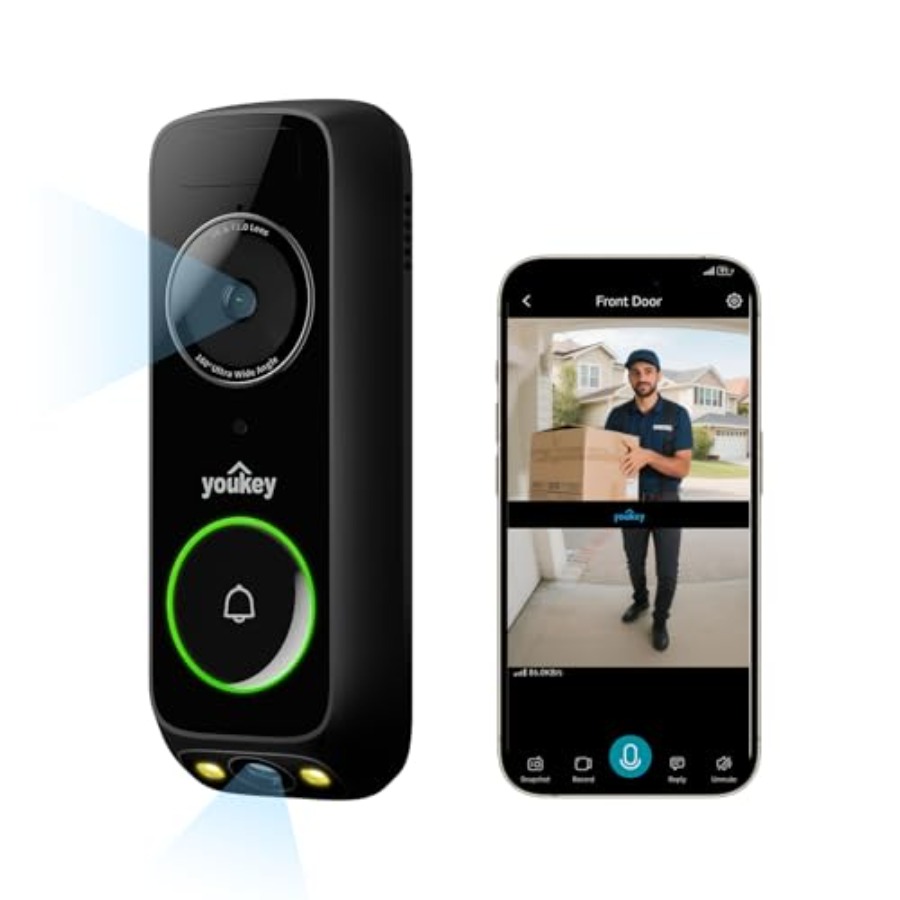 가정 보안용 무선 도어벨 카메라, 2K 듀얼 카메라,  - Home Security Cameras No Subscription 리뷰 및 가격