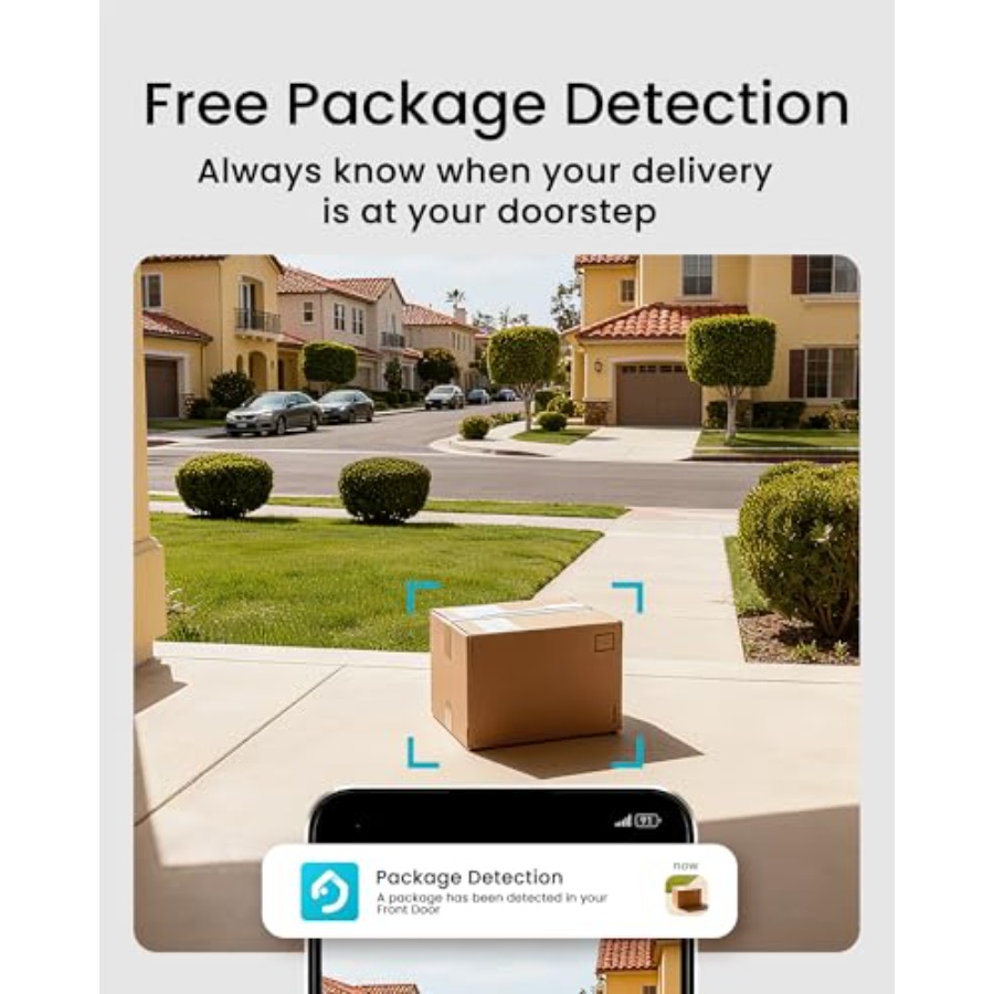 가정 보안용 무선 도어벨 카메라, 2K 듀얼 카메라,  - Home Security Cameras No Subscription 리뷰 및 가격