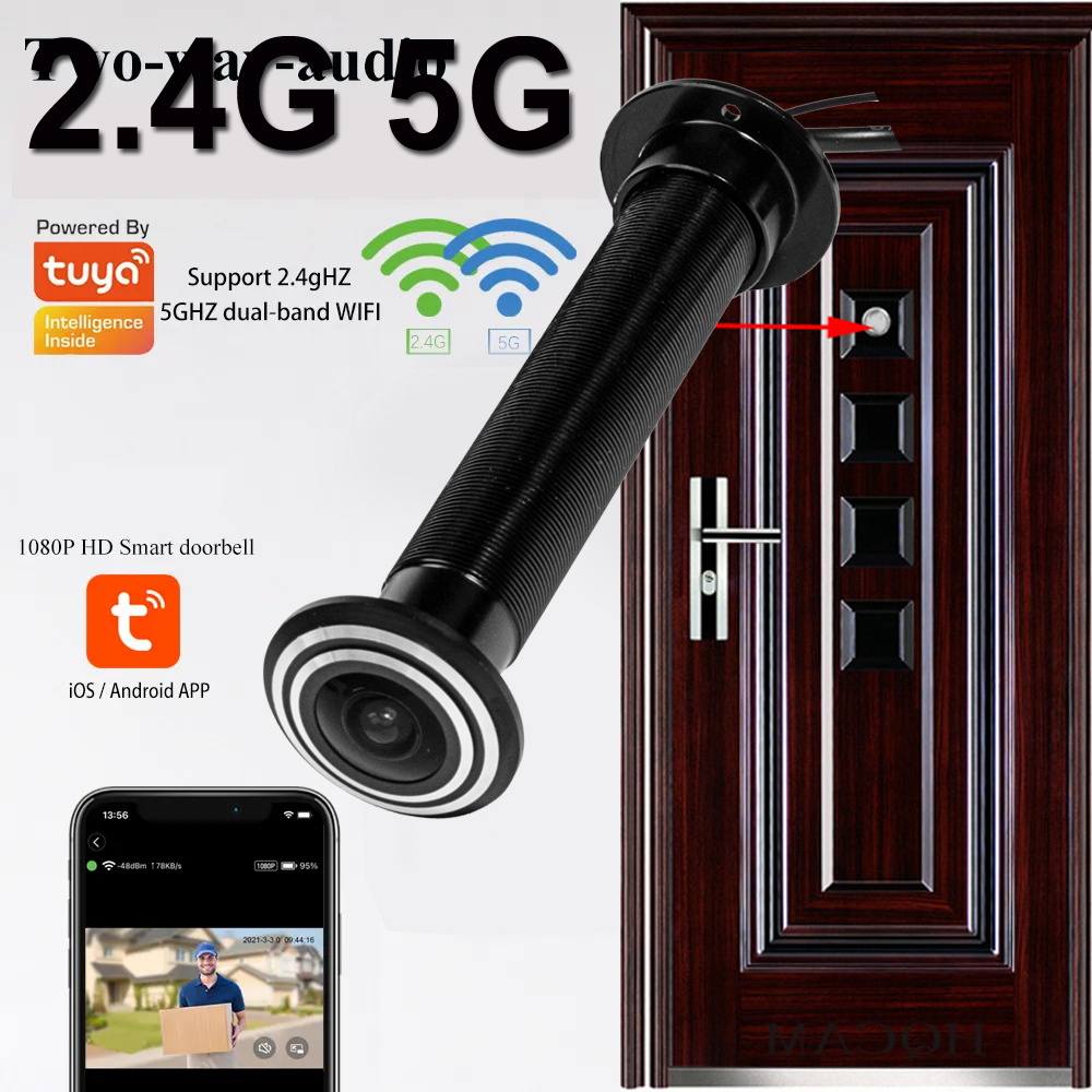 16mm 도어 와이파이 아이 카메라 5G 2.4G TU - Home Security Front Door Camera 리뷰 및 가격