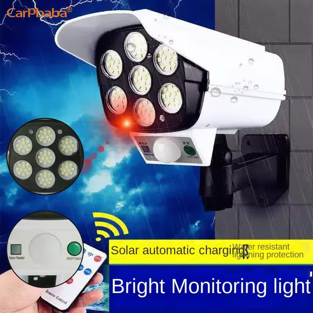 야외 태양광 모션 센서 보안 모형 카메라 무선 투광등  - Solar Security Light 리뷰 및 가격